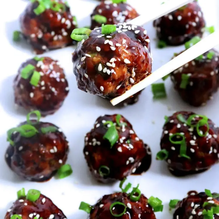 Asian Glazed Meatballs - Meals by Molly