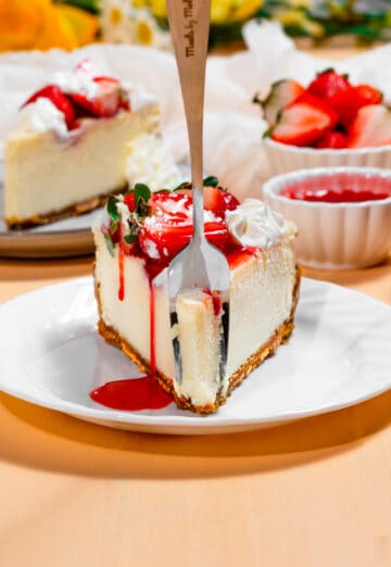 Strawberry Swirl Cheesecake - Meals by Molly